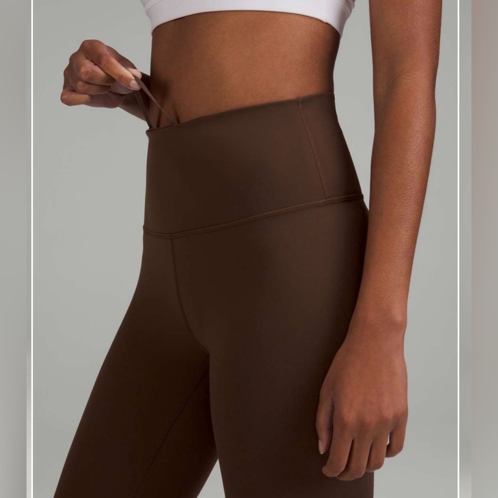 Lululemon wunder  train espresso Brown High-Waisted Leggings 4